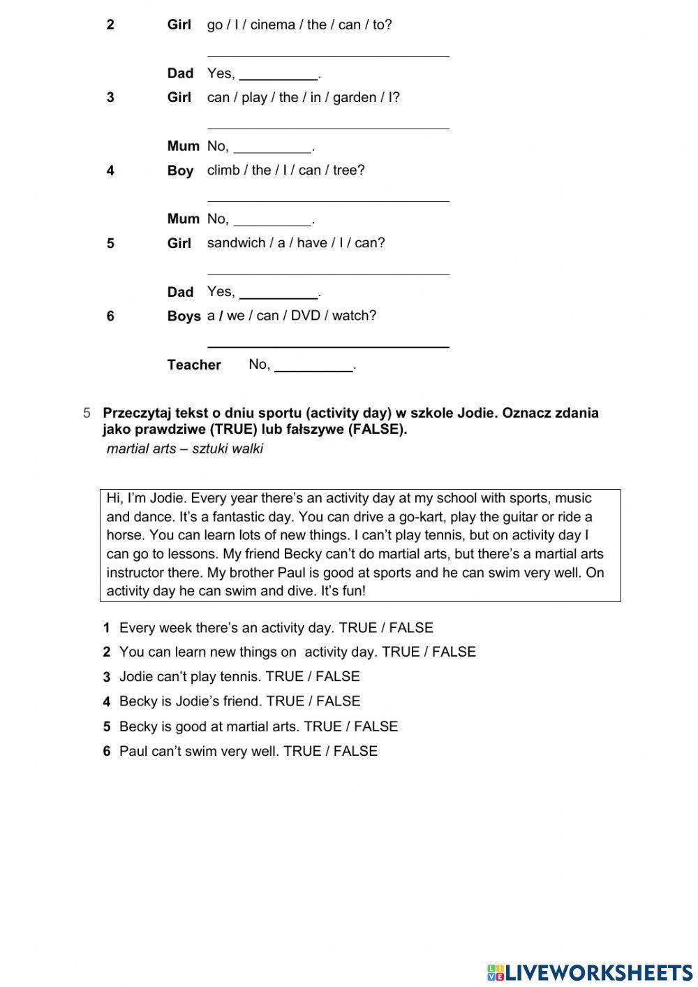 Steps plus 4 unit 4 class test
