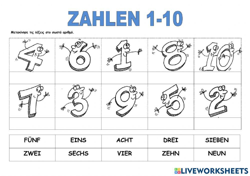 Zahlen bis 10 Zahlen bis 10