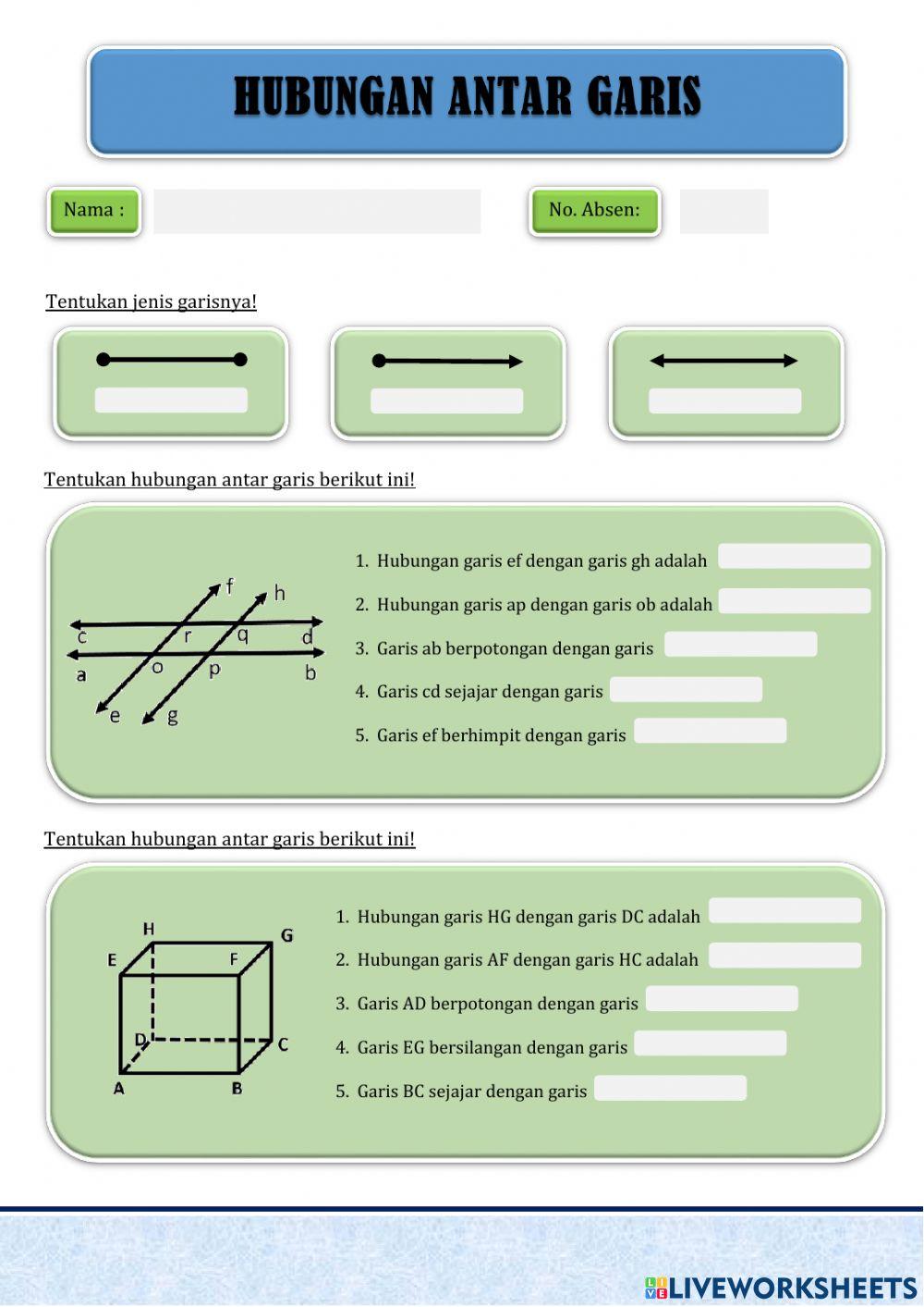 Hubungan antar garis