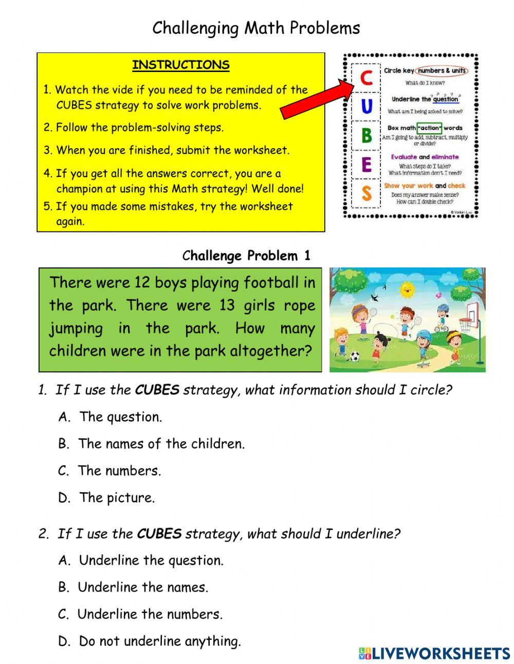 Math Problem Solving Challenge