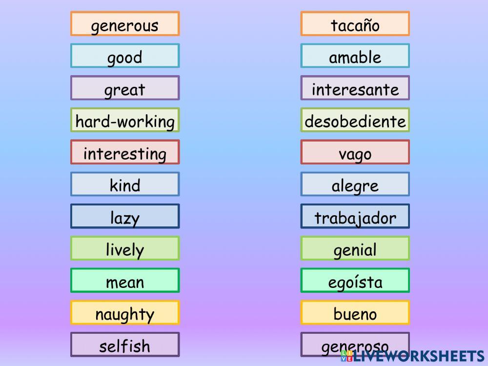 Adjectives 2