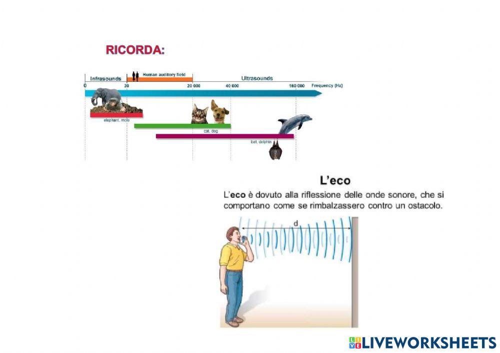 Le caratteristriche del SUONO
