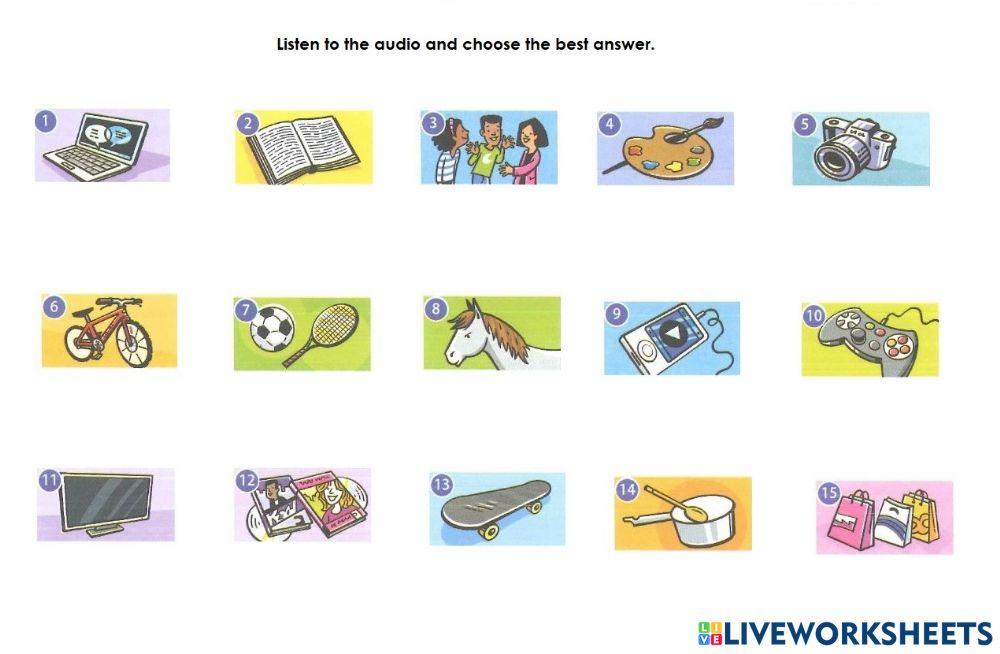 Listen and choose the best answer. interactive worksheet | Live Worksheets