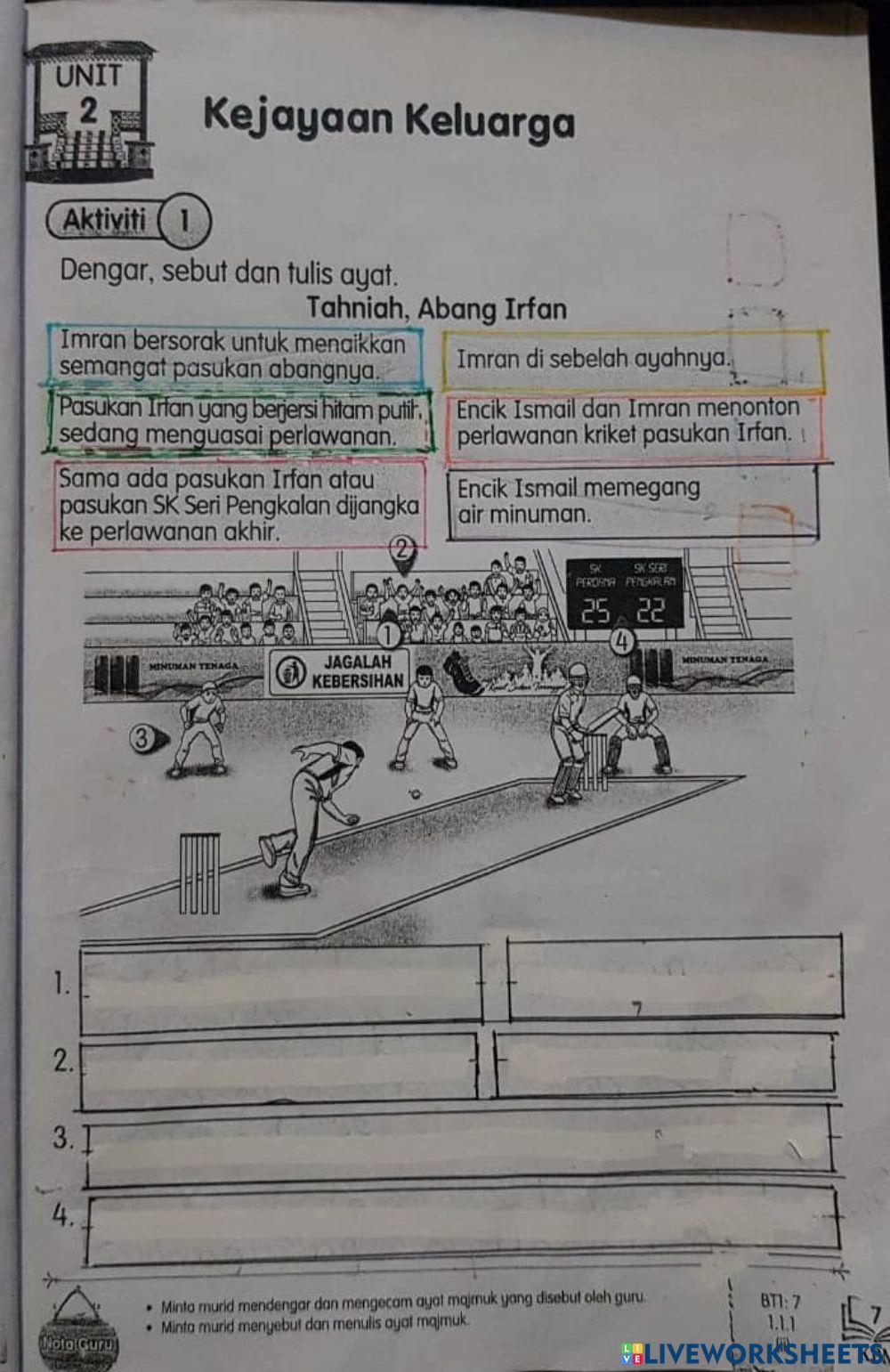 Unit 2 Kejayaan Keluarga ( Tahniah,Abang Irfan)