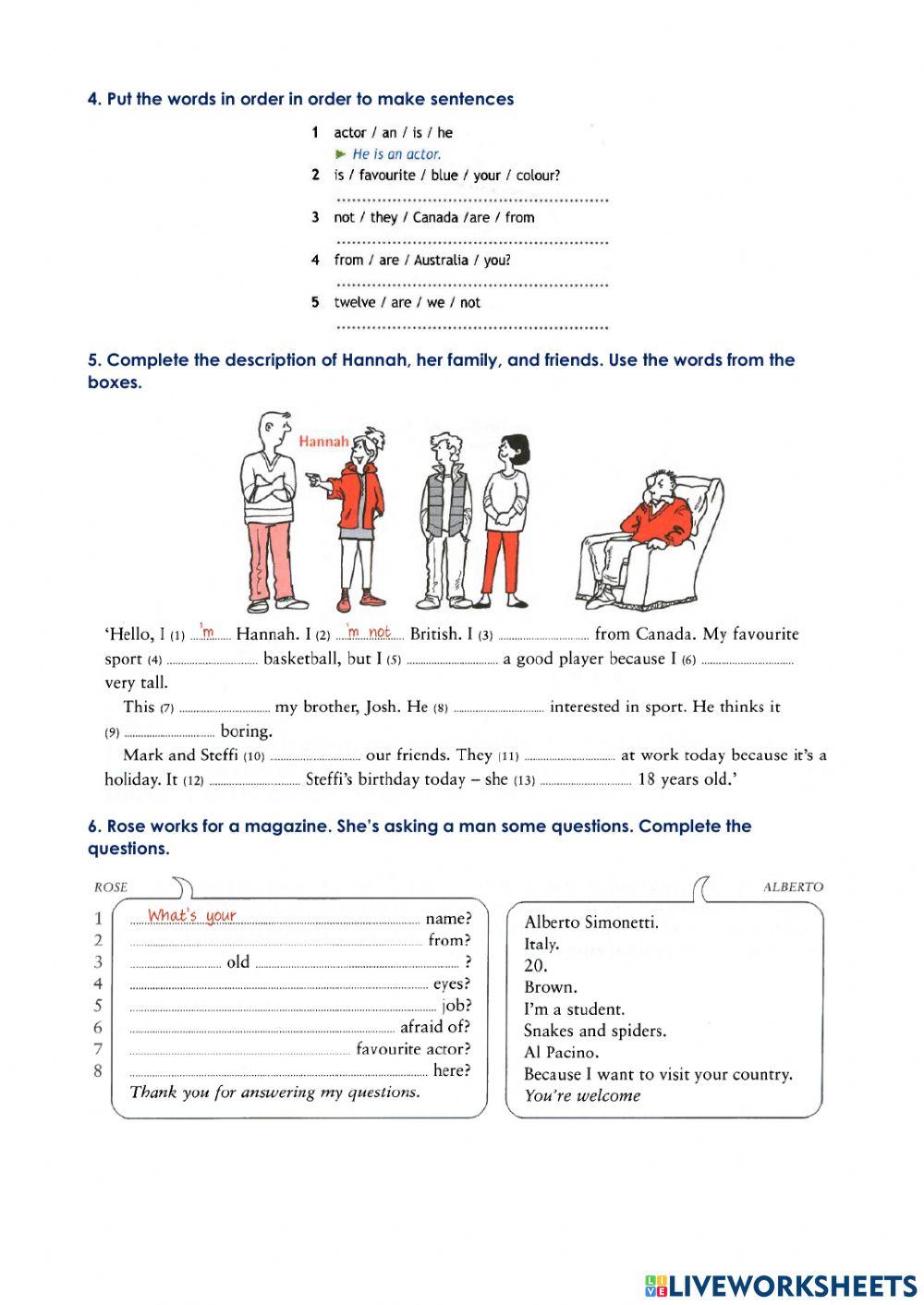 Present Simple - Verb to be