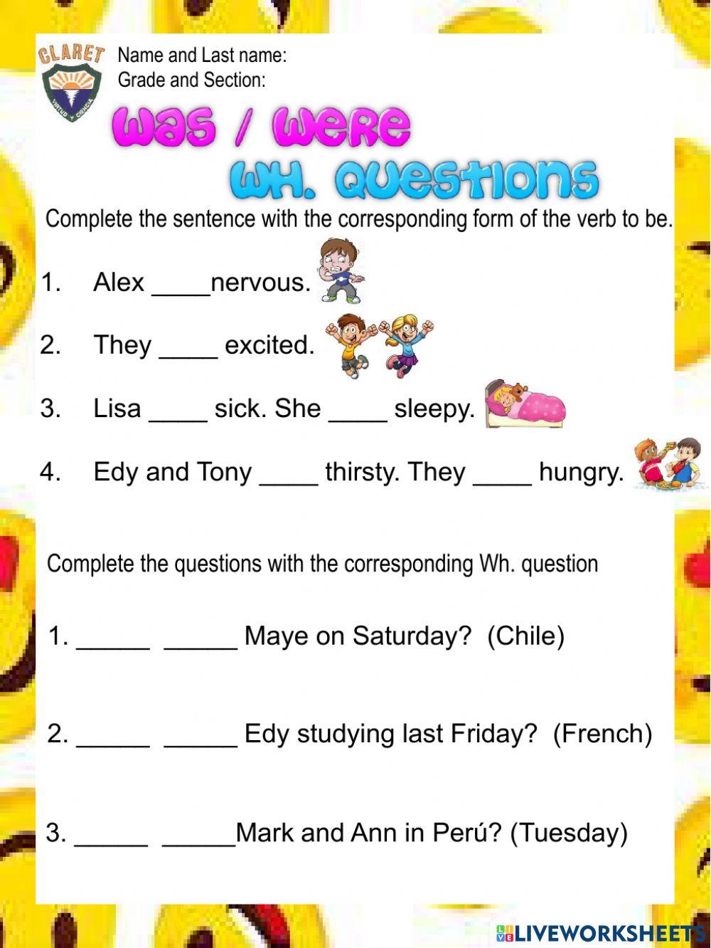 4th. grade. Grammar Unit 4. Pract. Act.