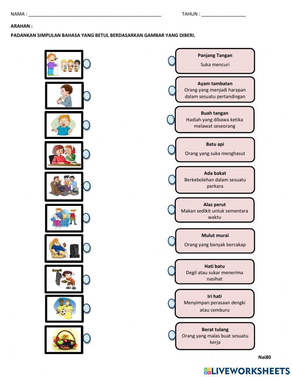 Simpulan Bahasa Tahun 3