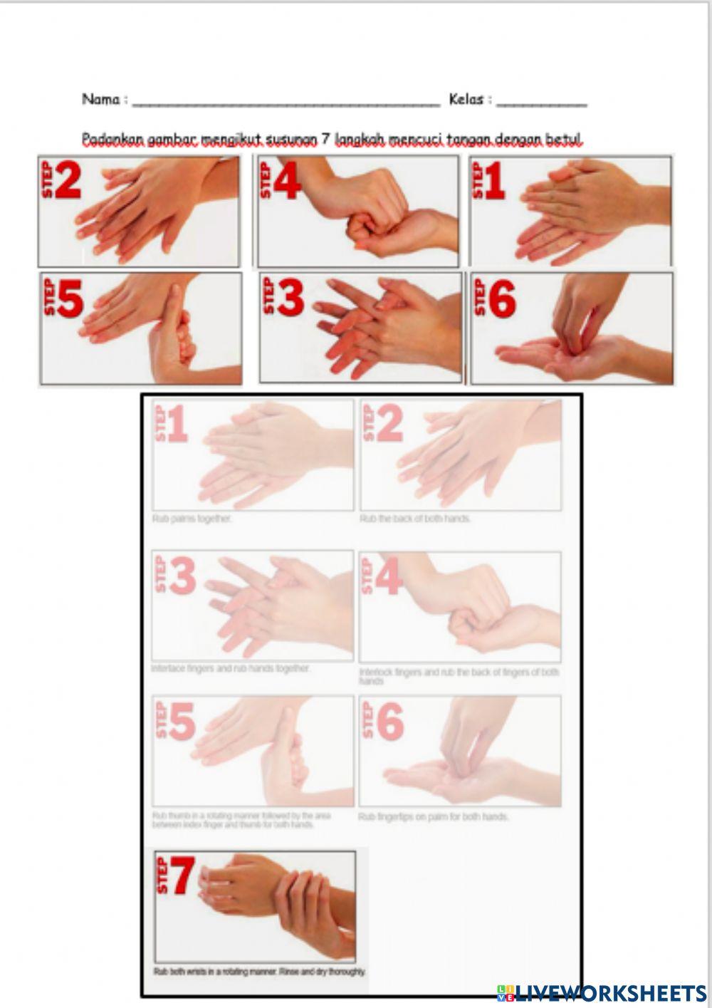 7 Langkah Mencuci Tangan