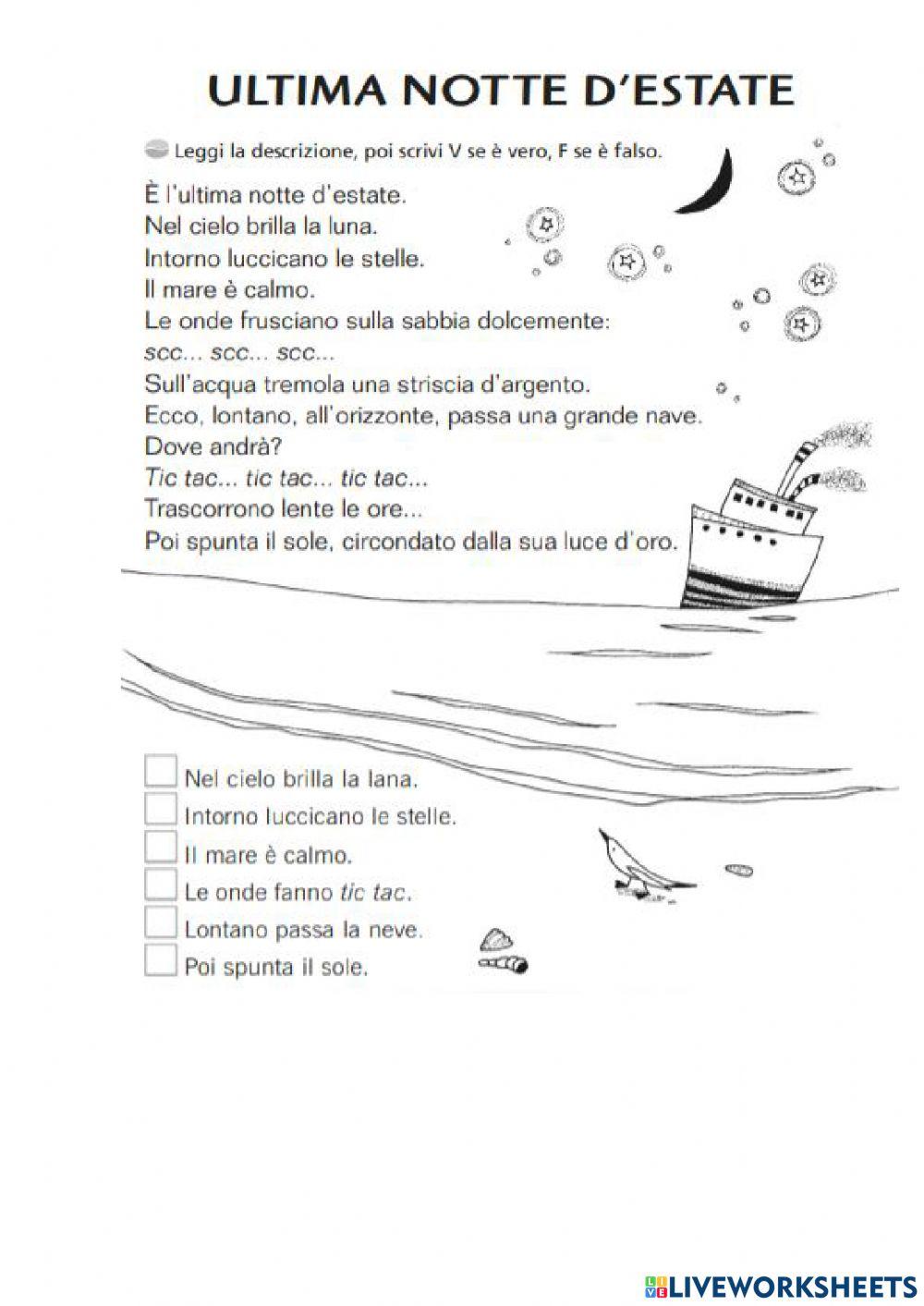 Testi per la comprensione