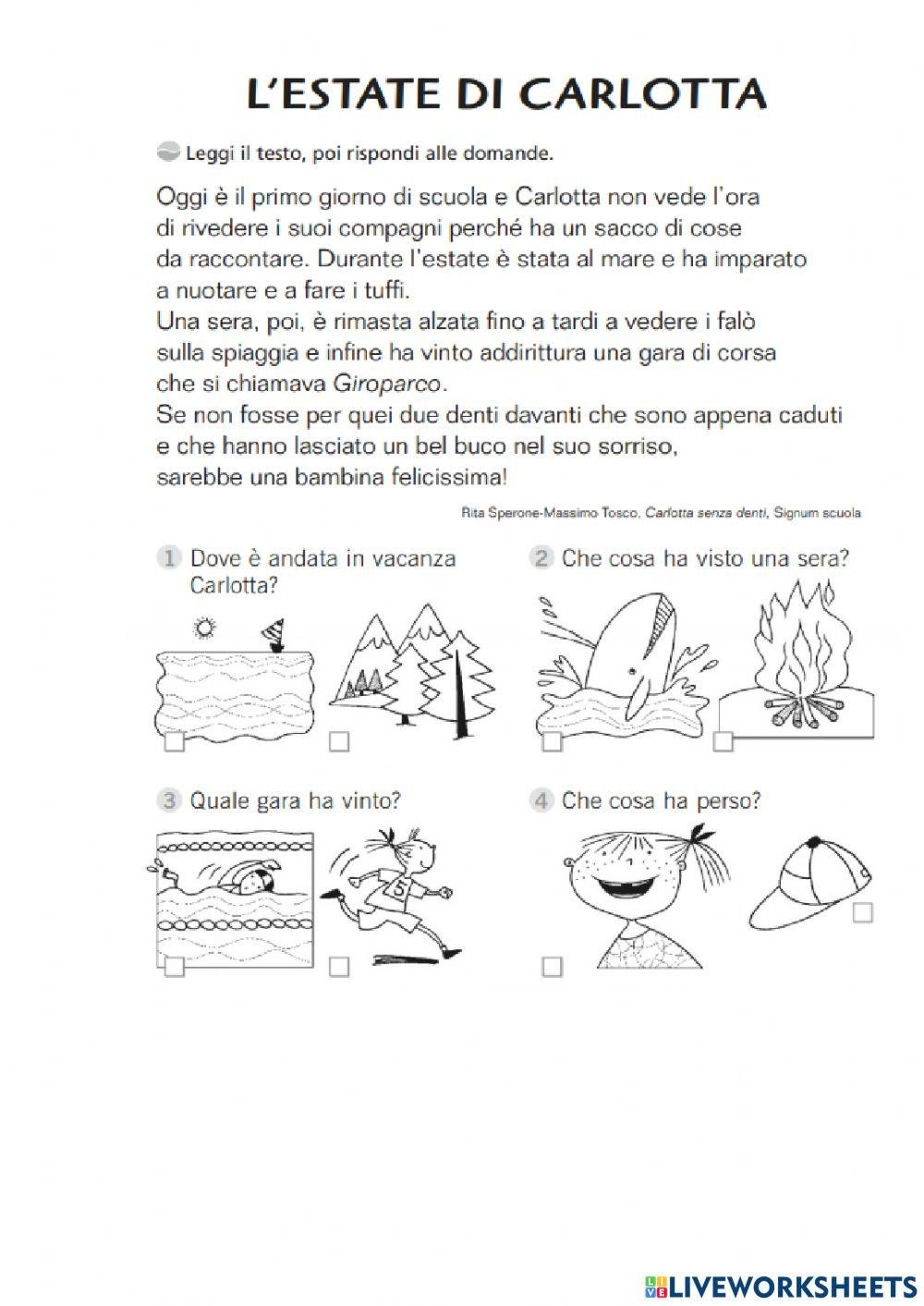 Testi per la comprensione