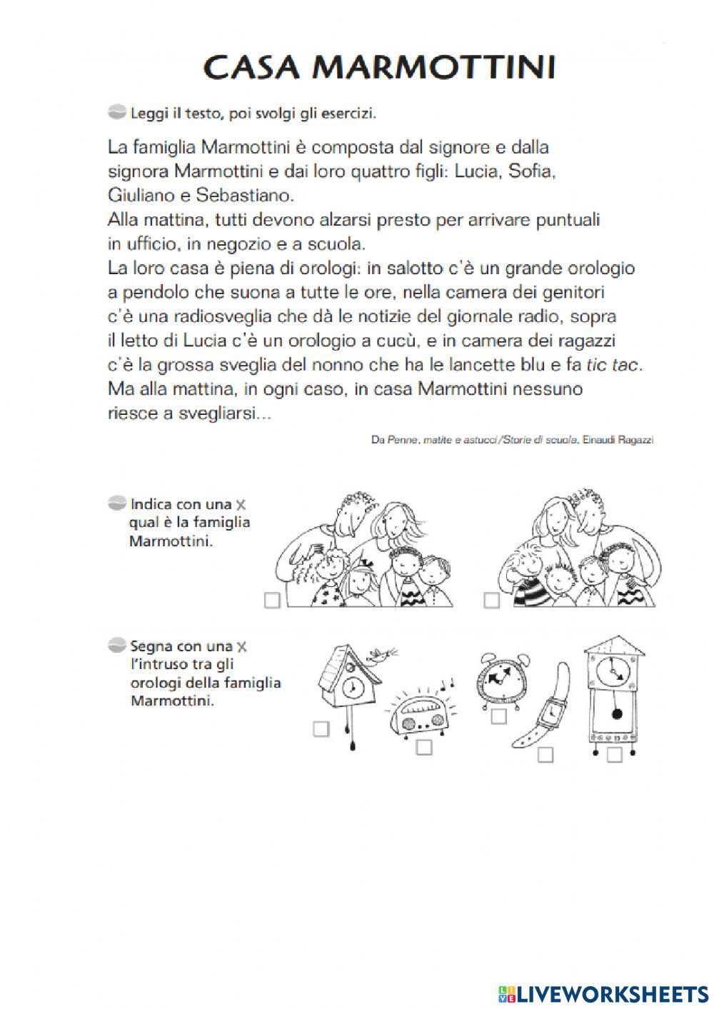 Testi per la comprensione