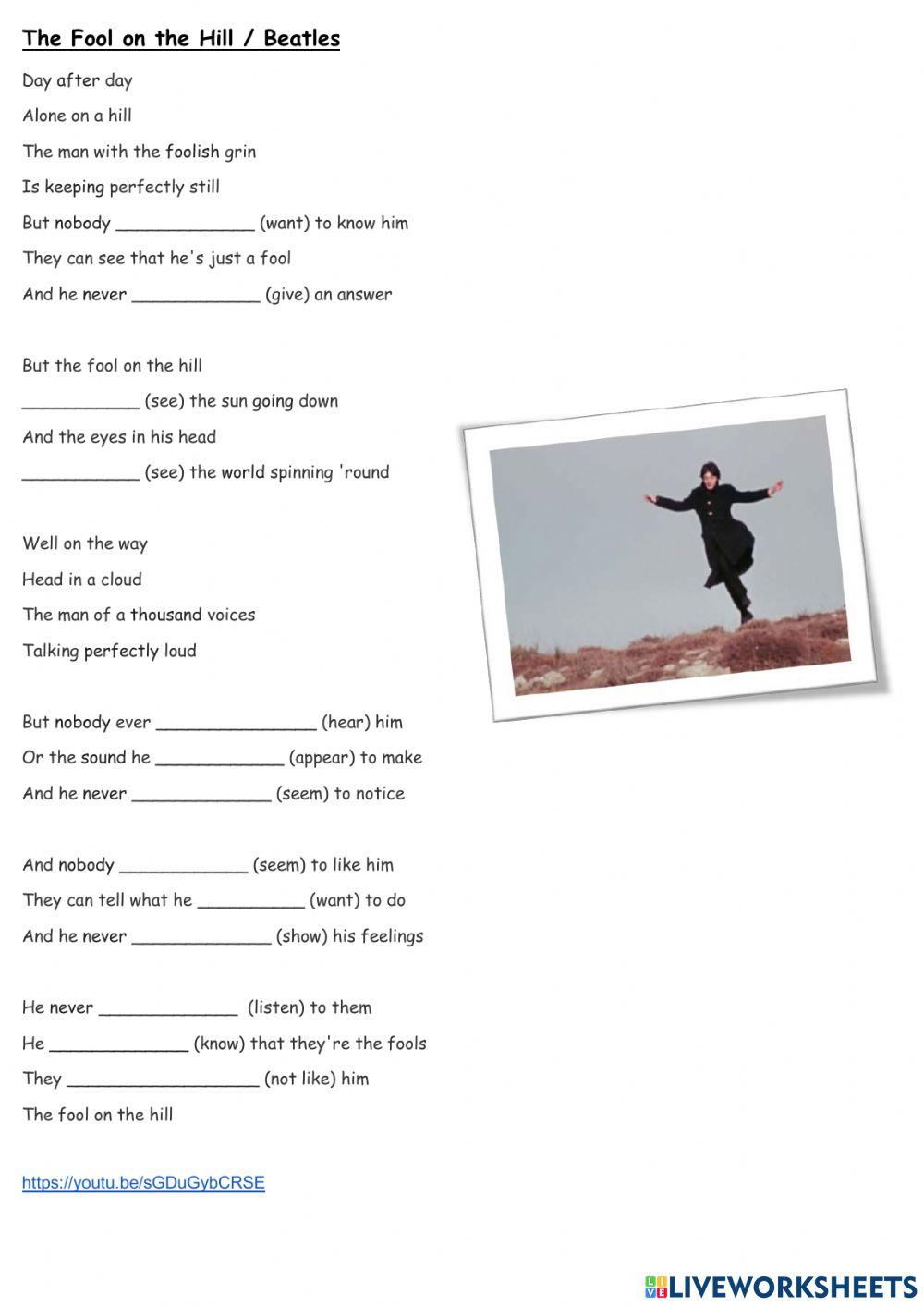 Present Simple, The Fool on the Hill, Dina Shterengas