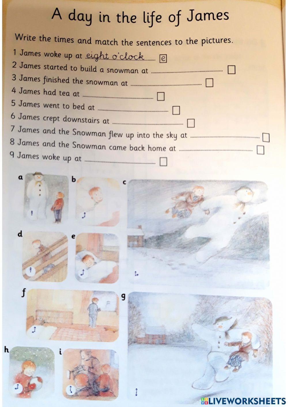 A day in the life of James