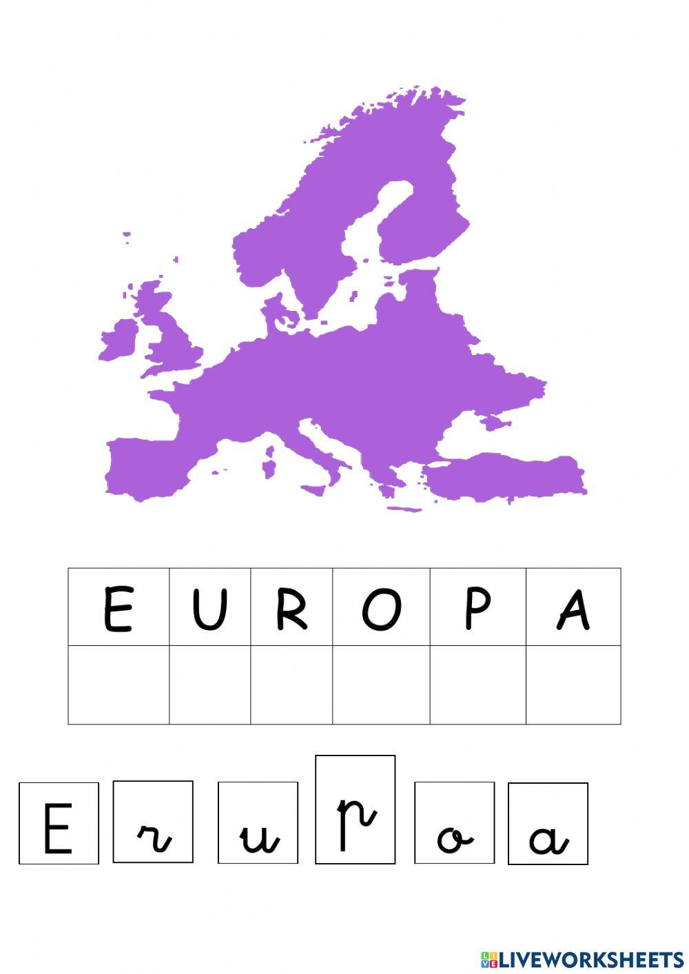 Europa nombre