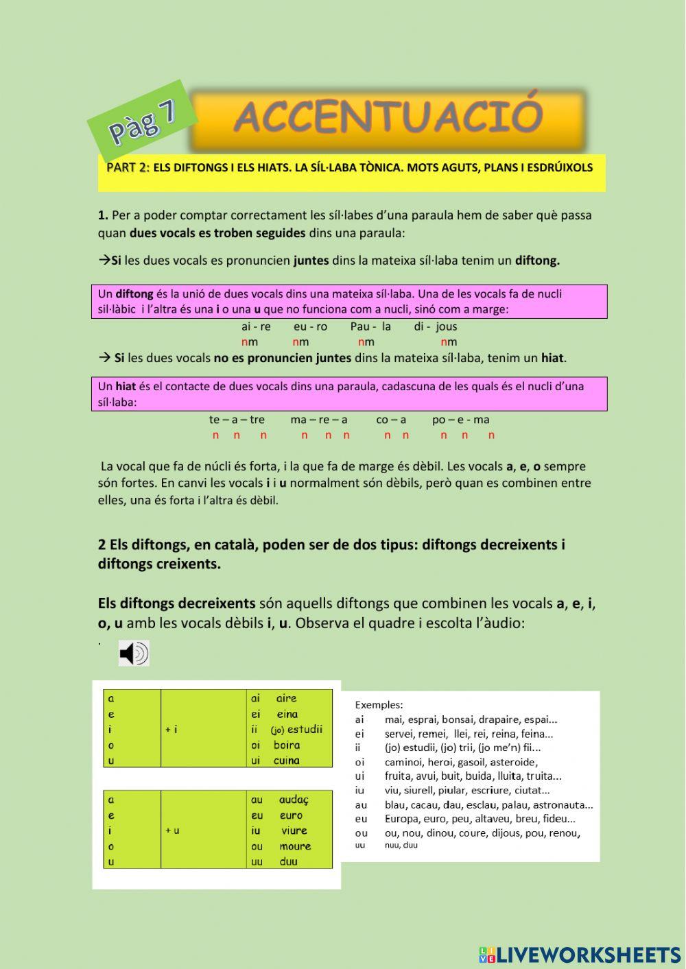 ACCENTUACIÓ Part 2. pàg 7