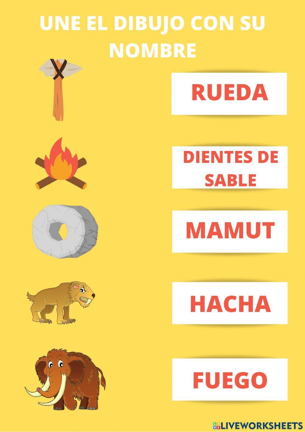 vocabulario prehistoria