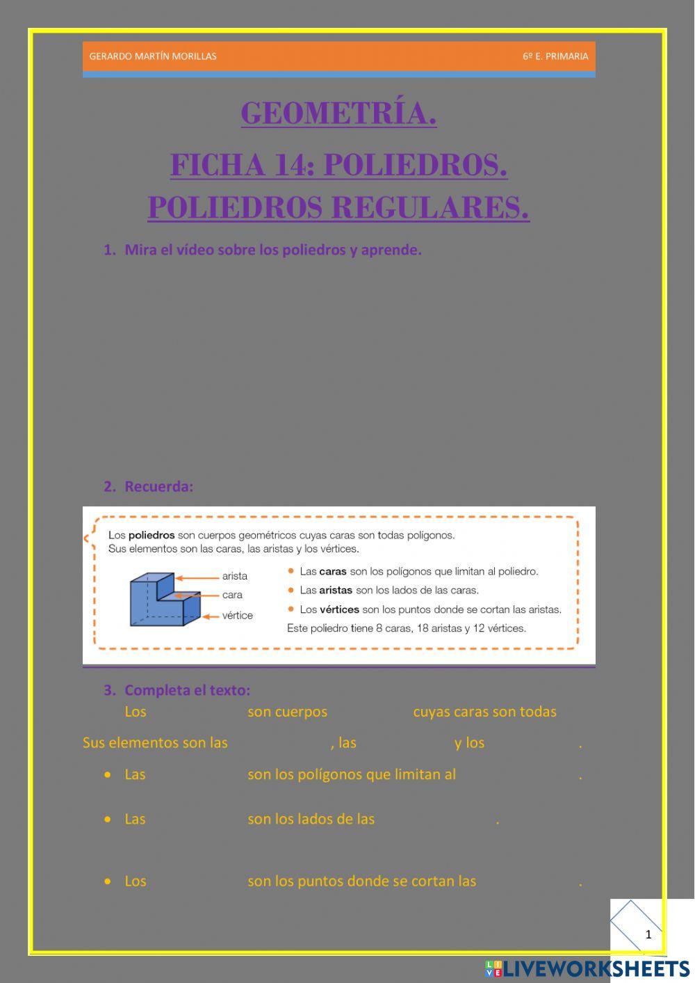 Geometría. Ficha 14.