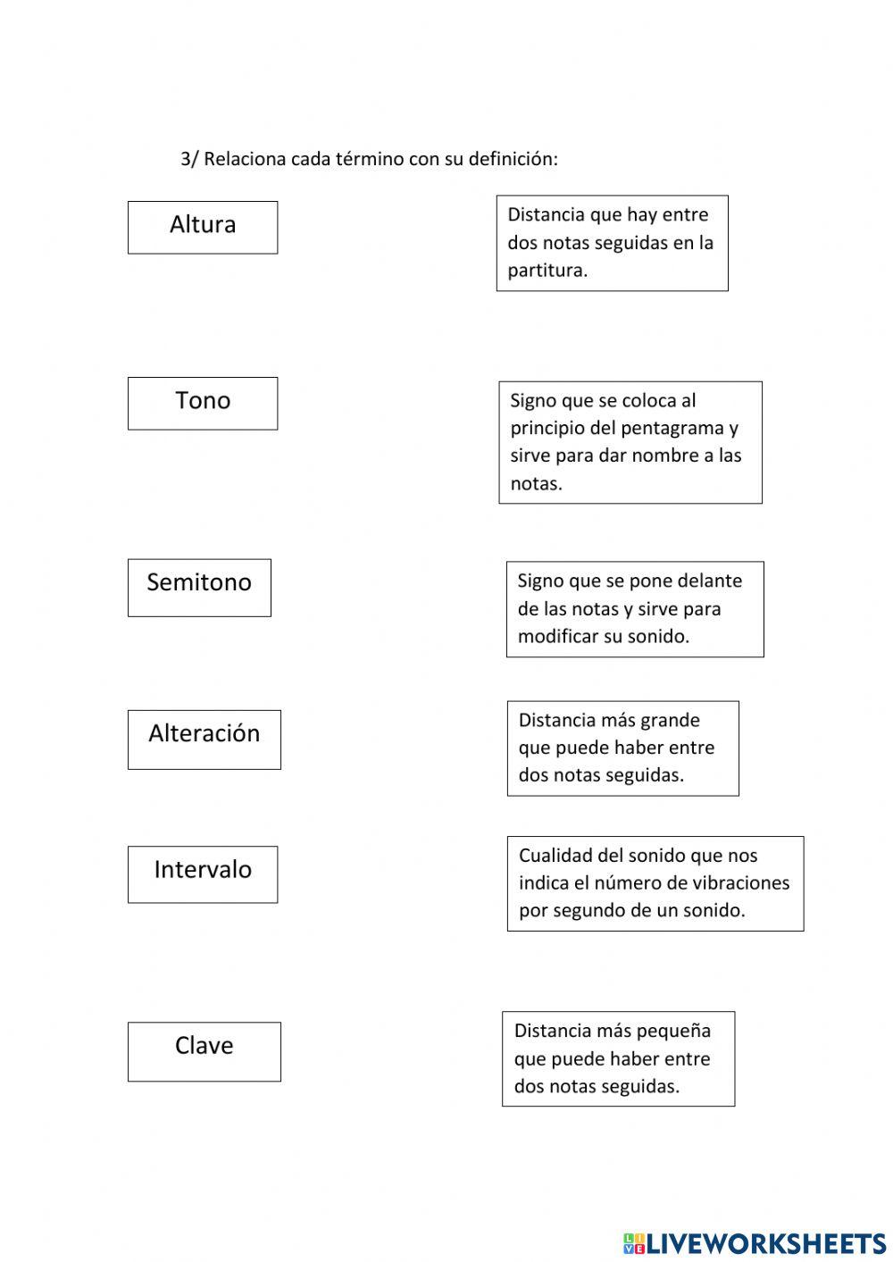 LA ALTURA EN MÚSICA. NOTAS,  TONO Y SEMITONO, ALTERACIONES, INTERVALOS