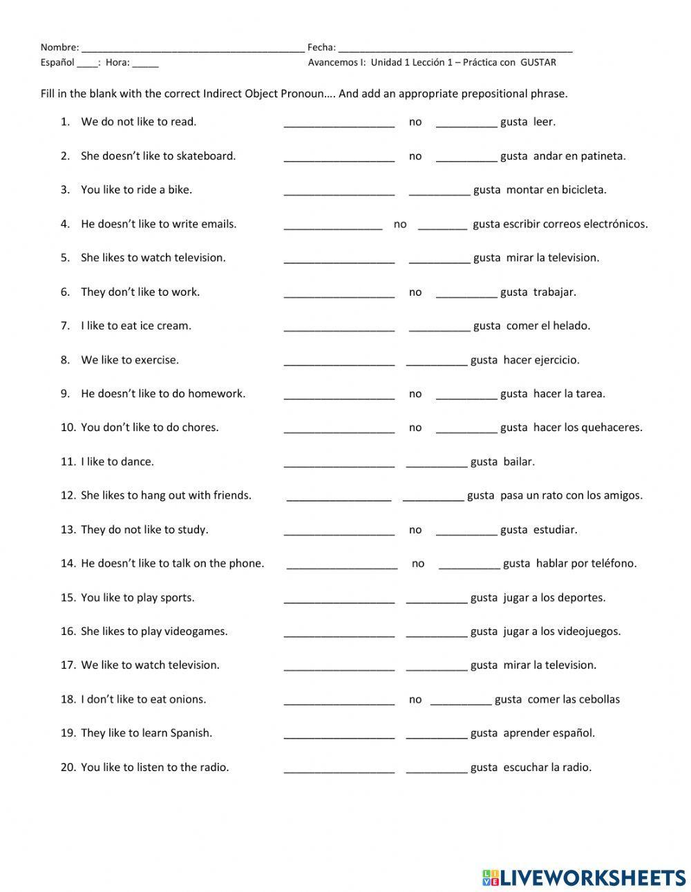 GUSTAR LE-LES-NOS Practica B