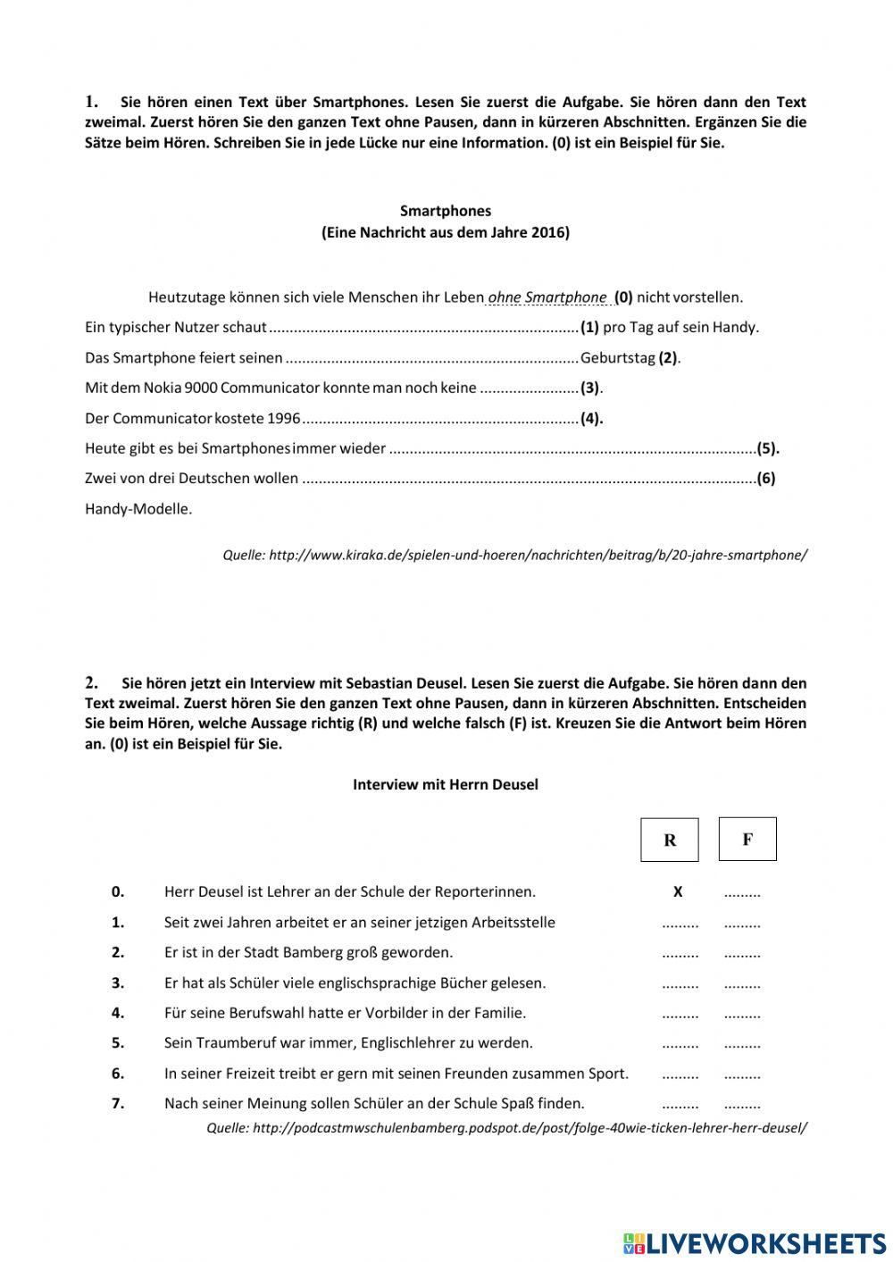 Abitur 2017.05. Hören Középszint