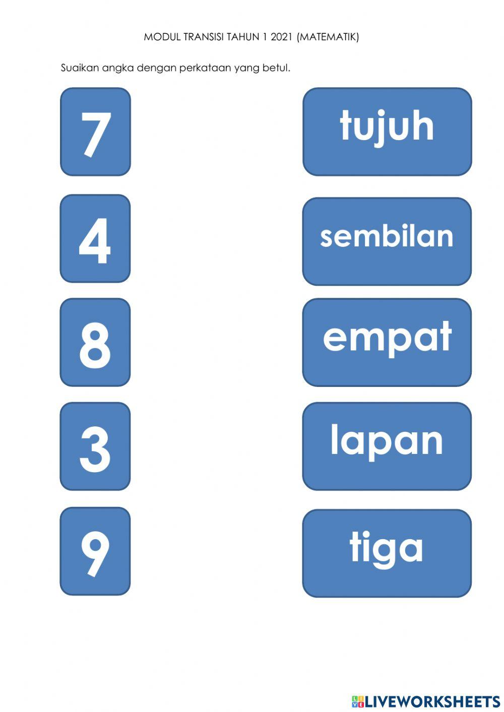 Kenal & tulis nombor