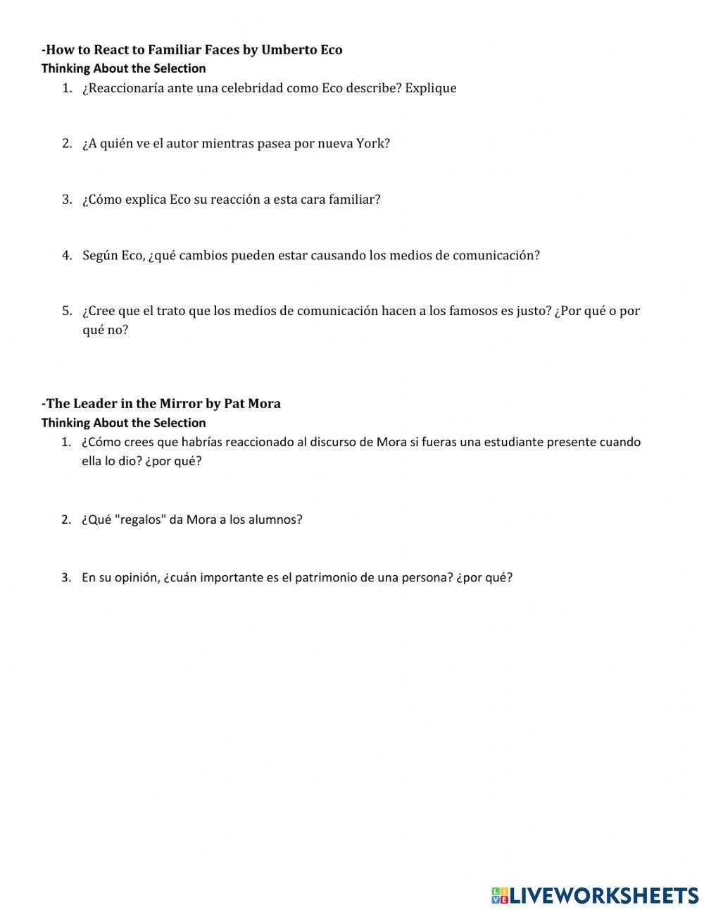 Byron -How to React to Familiar Faces by Umberto Eco