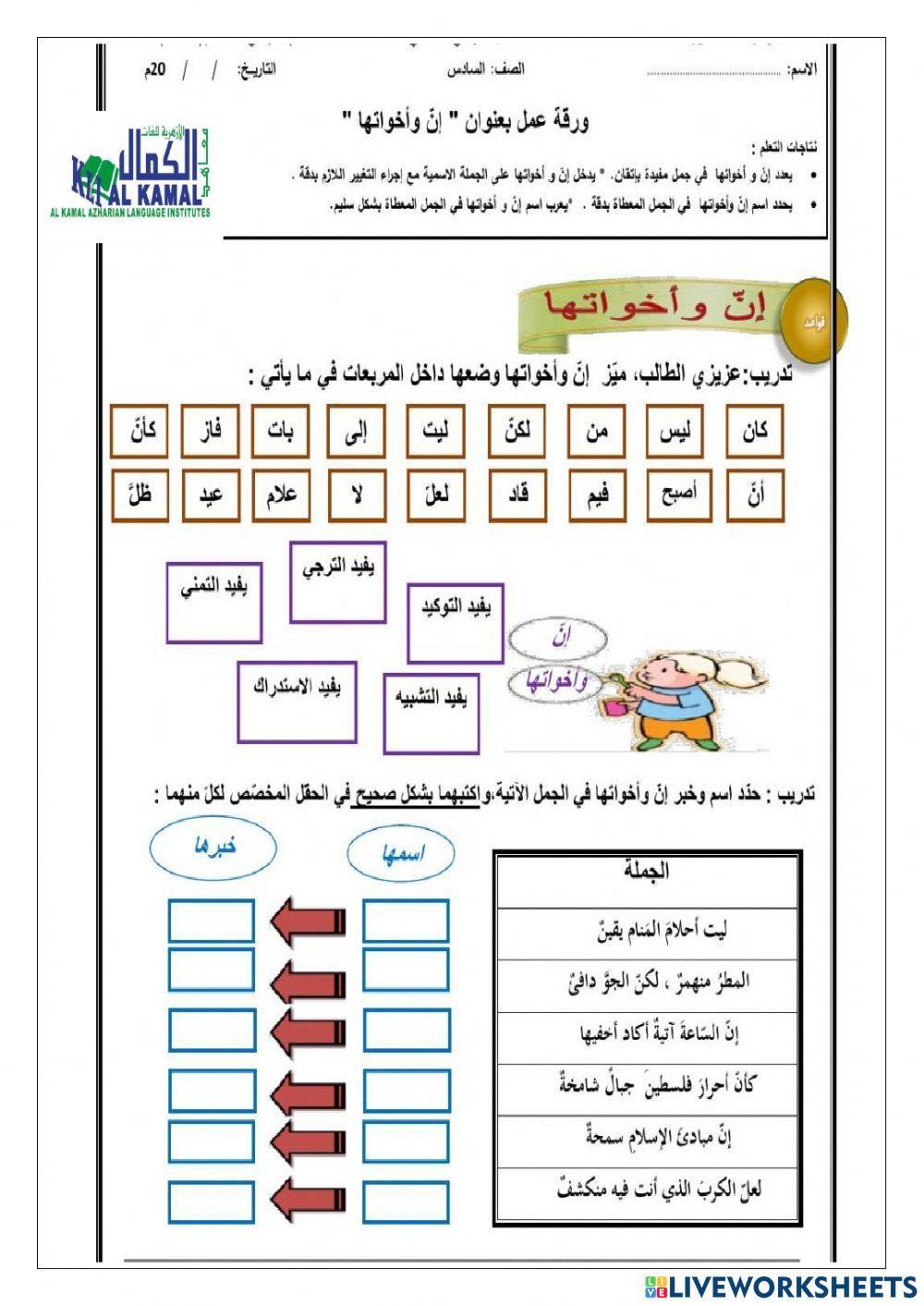 مراجعة ان واخواتها