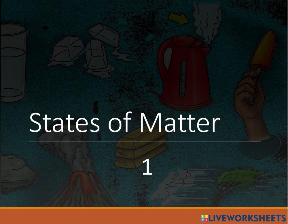 Reading states of matter