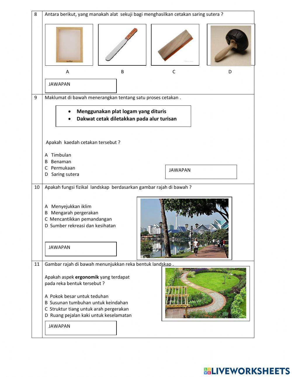 Peperiksaan akhir tahun set 1