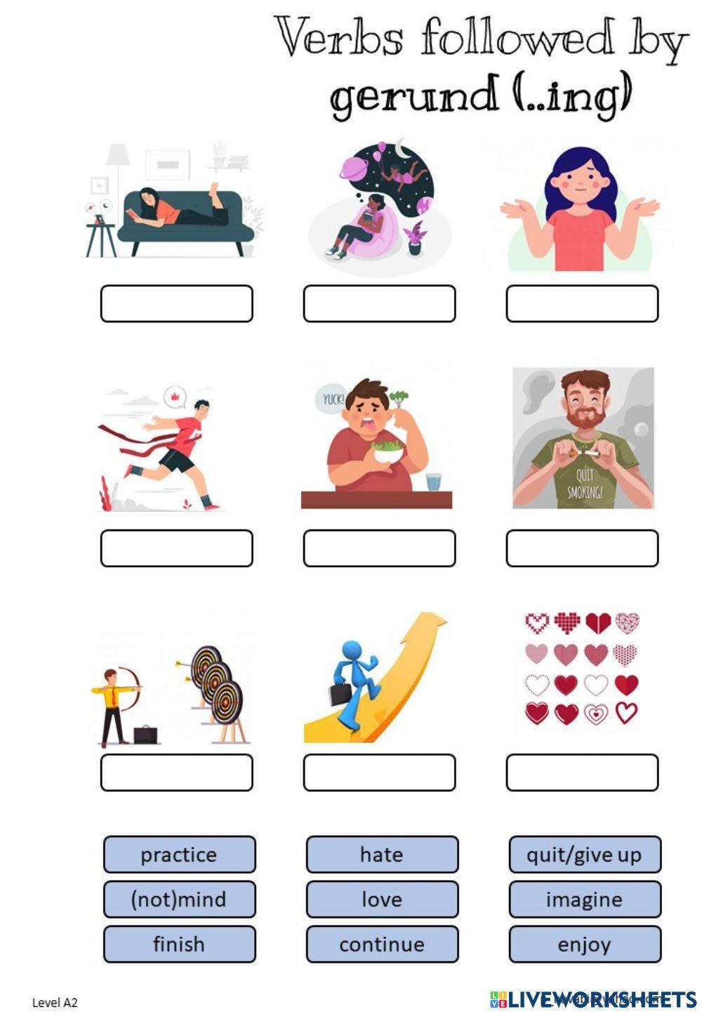 Verbs followed by gerund