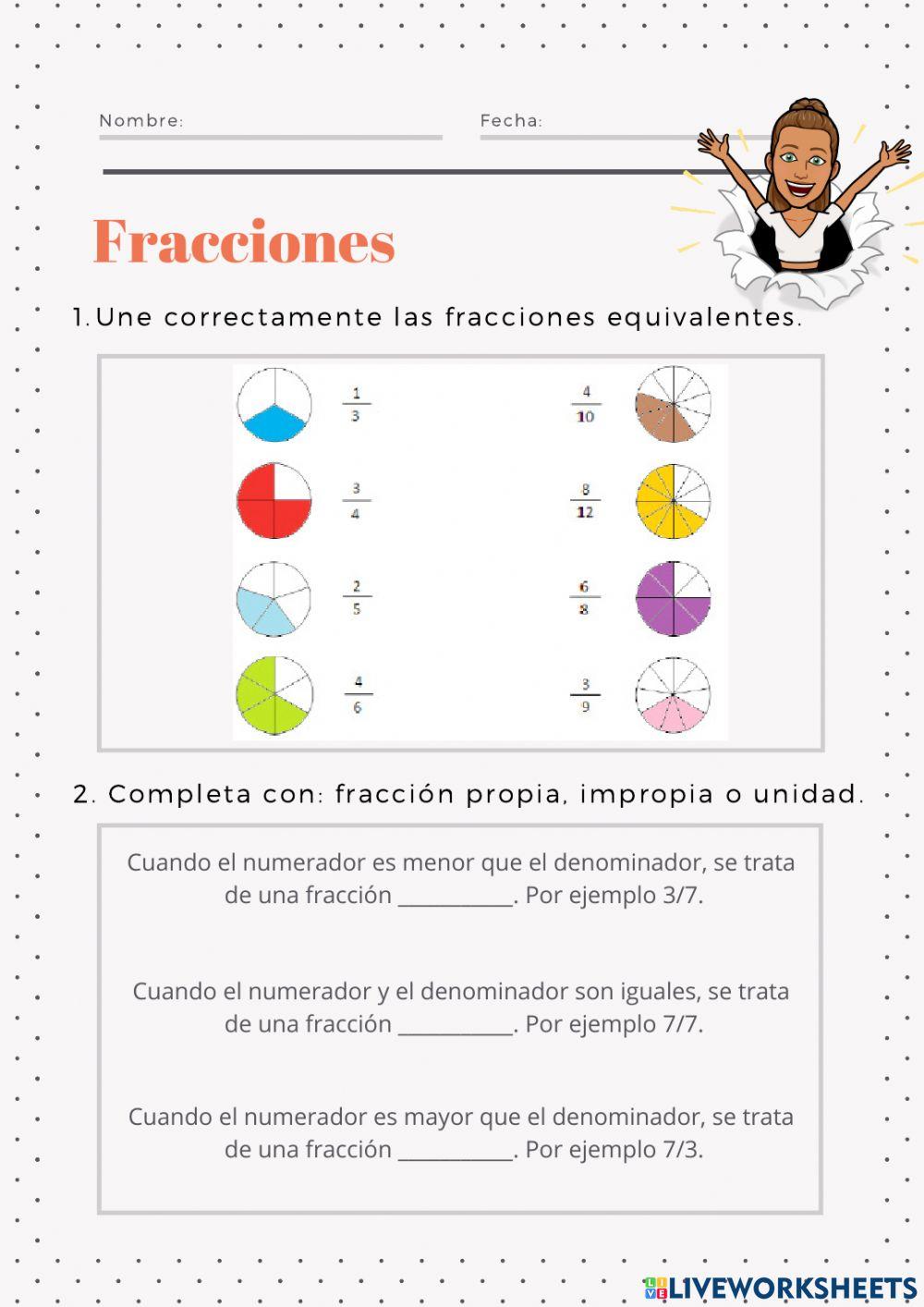 Fracciones. 6º