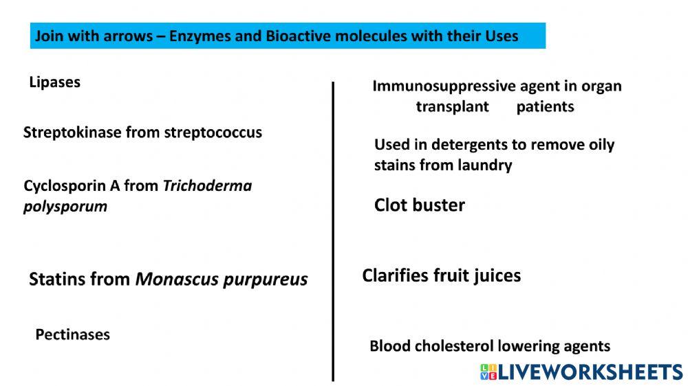 Microbes in making bioactive molecules