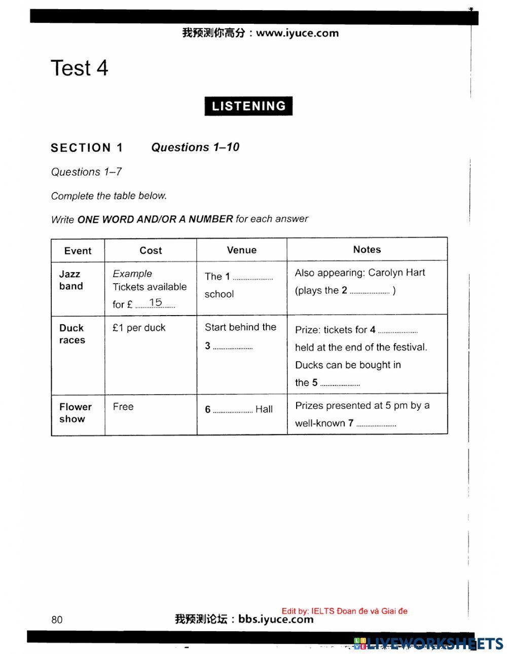 Ielts 11 - Test 4 - Listening