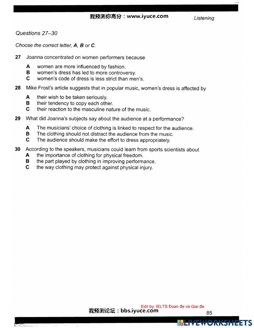 Ielts 11 - Test 4 - Listening