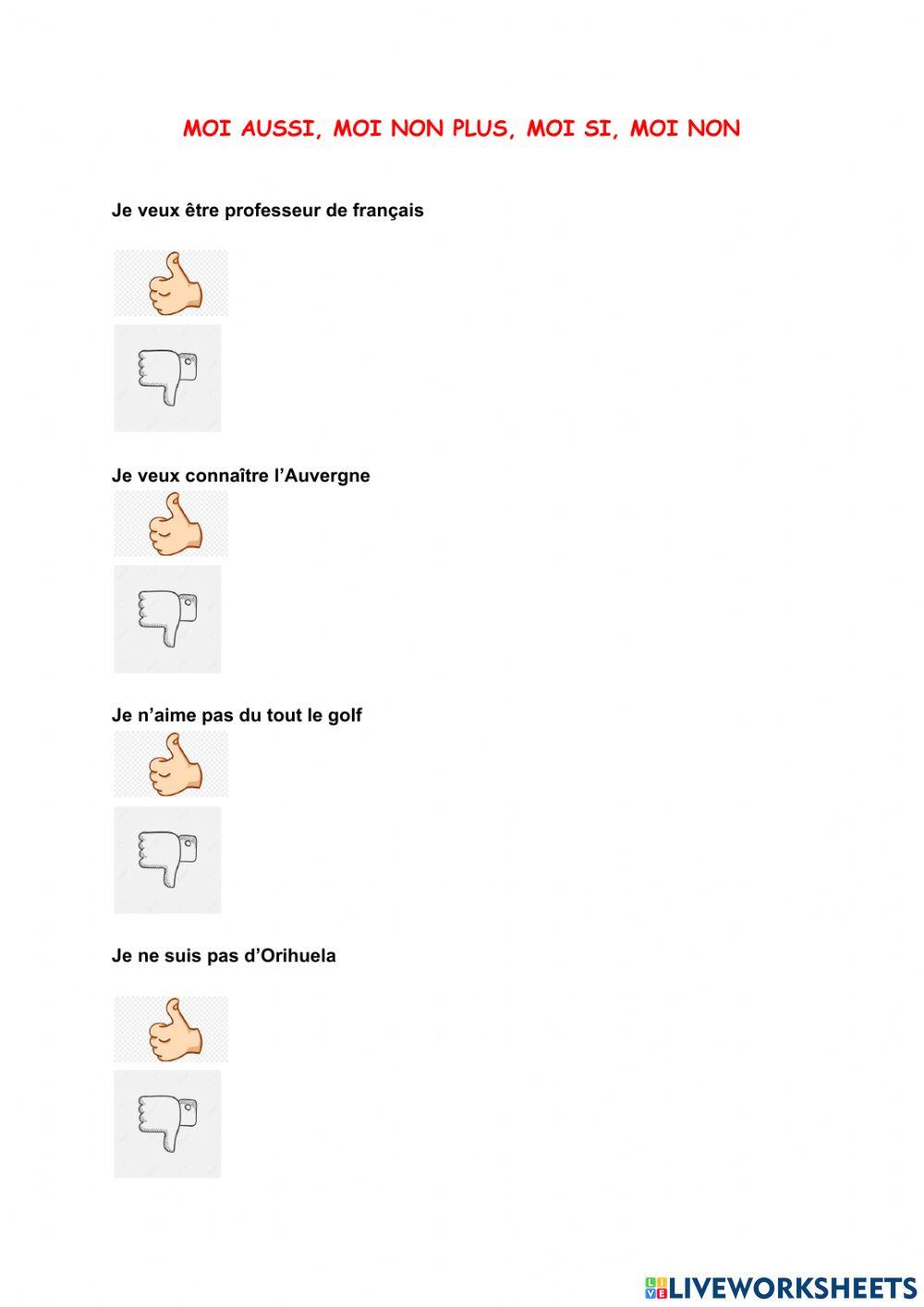 4704595 Moi aussi, moi non plus, moi si, moi non