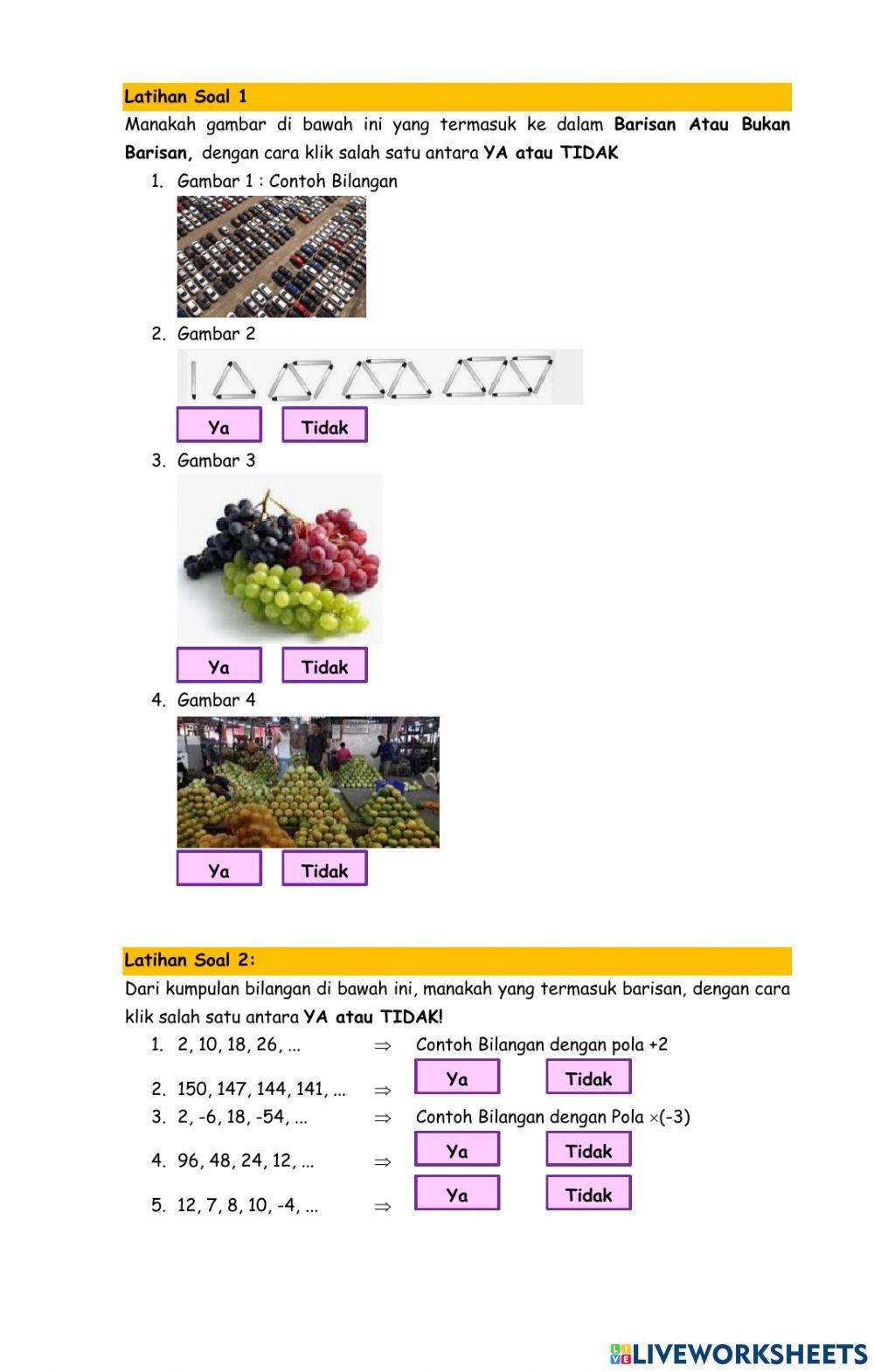 LKPD Barisan Deret Aritmatika