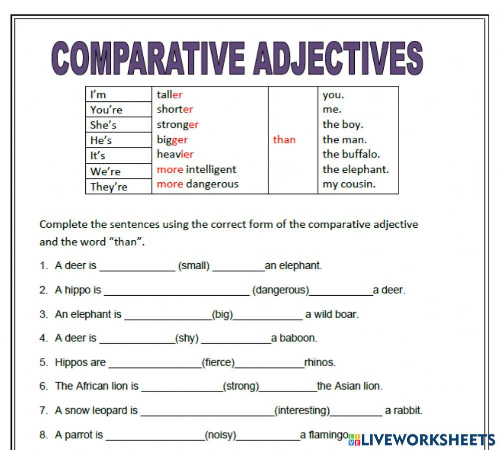 Cefr 5: unit 1 (comparative)