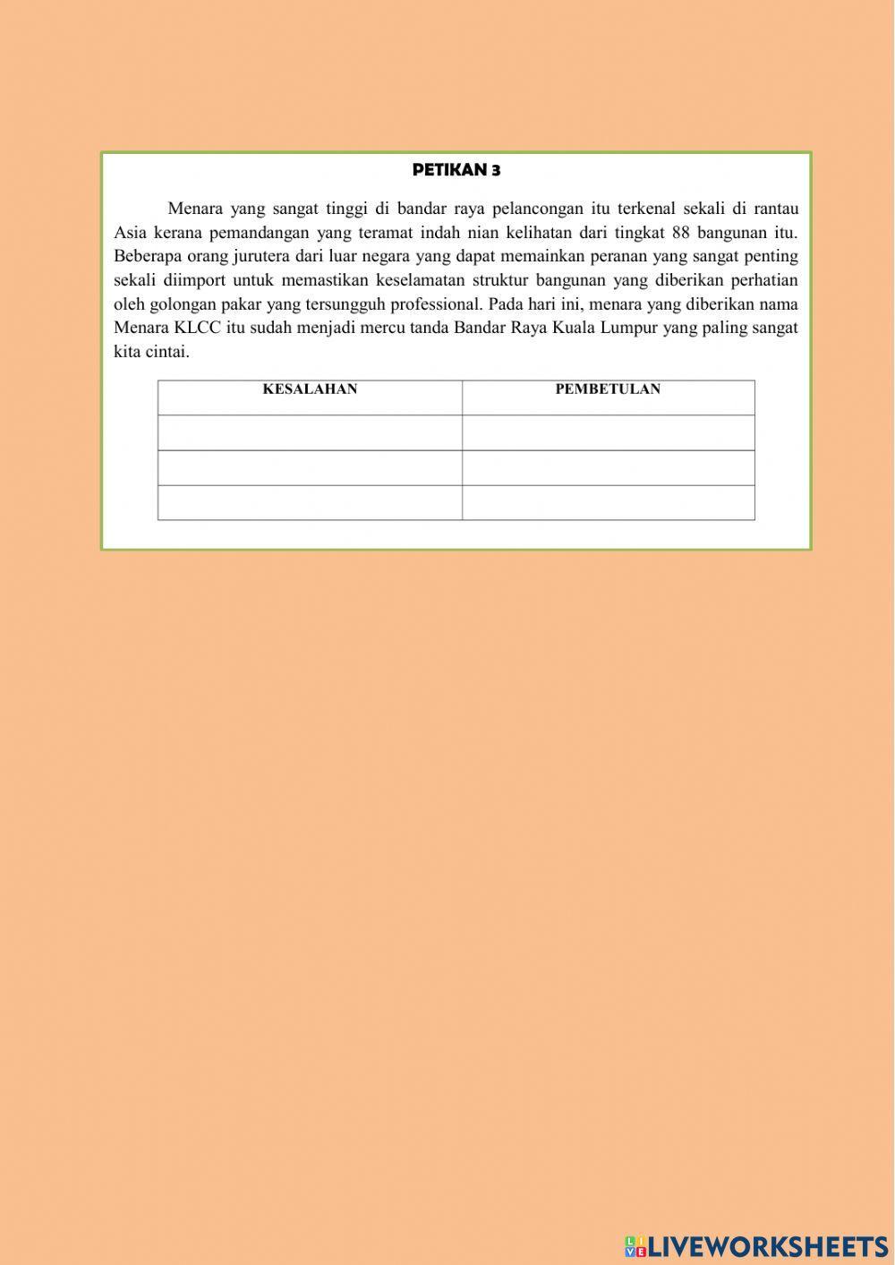 Kertas 2: SOALAN 3 (PENYUNTINGAN)