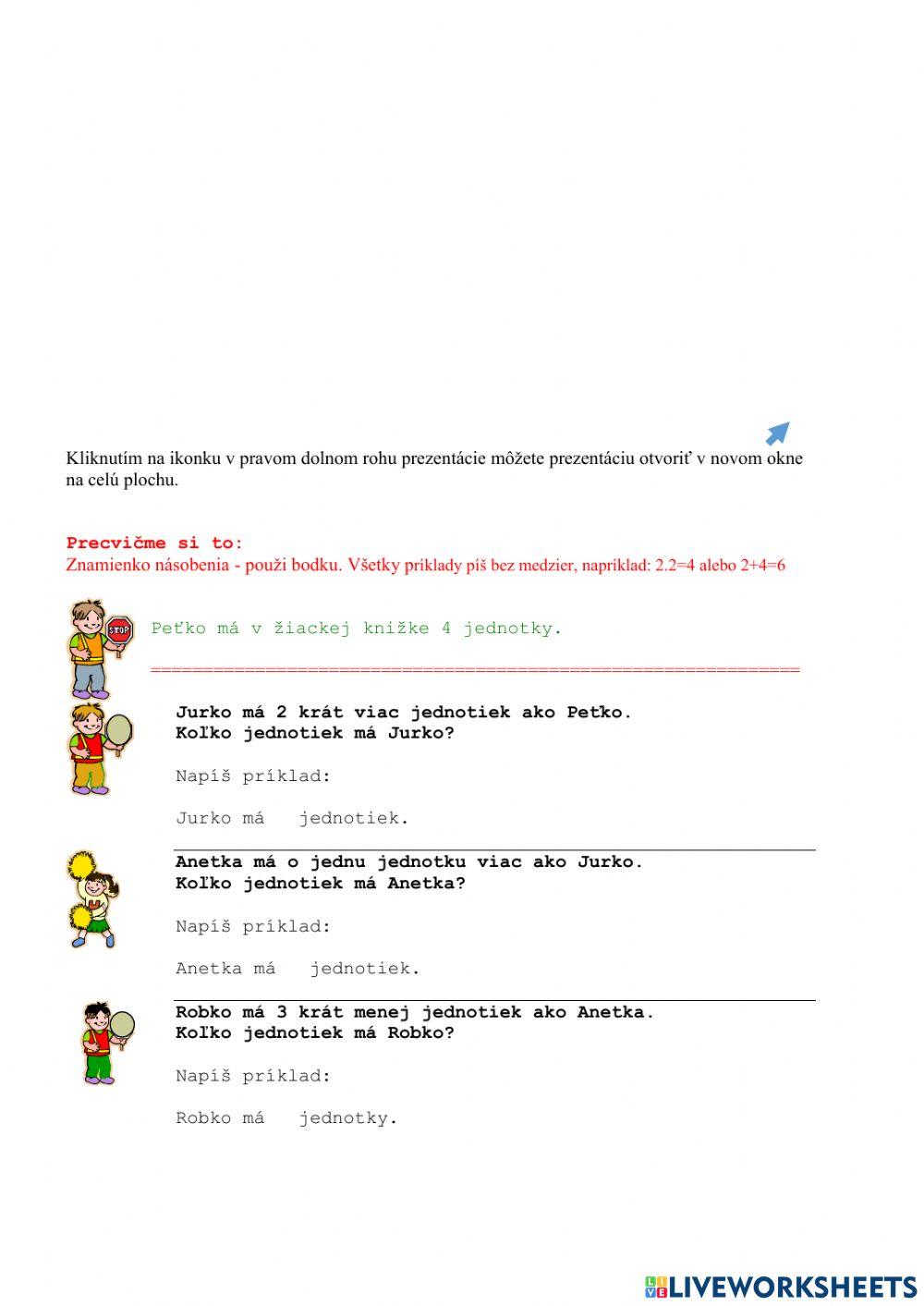 Viac - menej (o, krát)