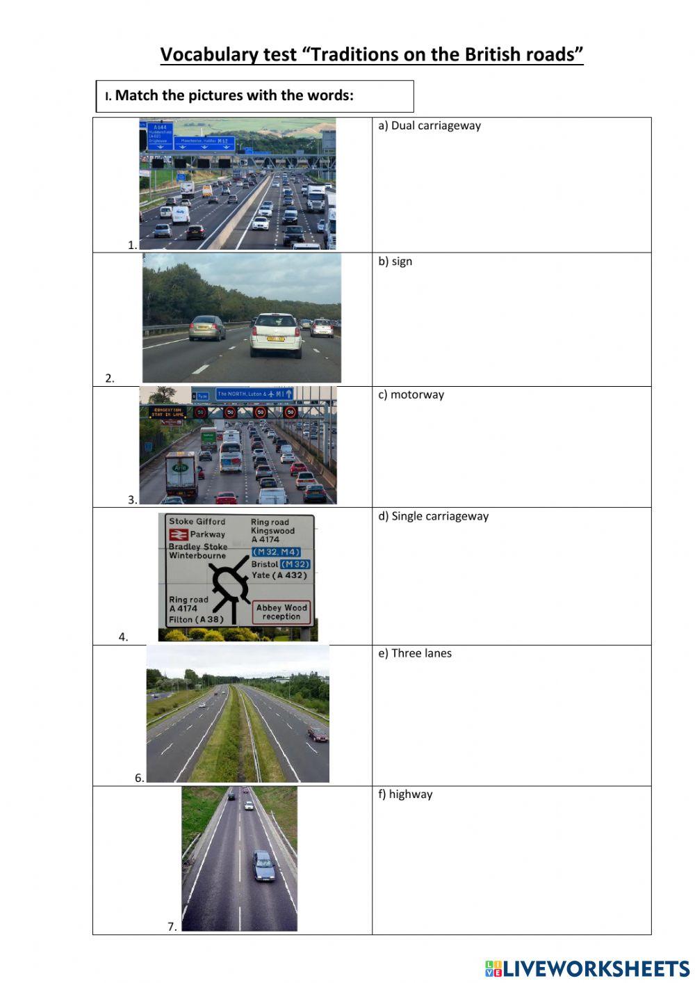 Traditions on the British roads