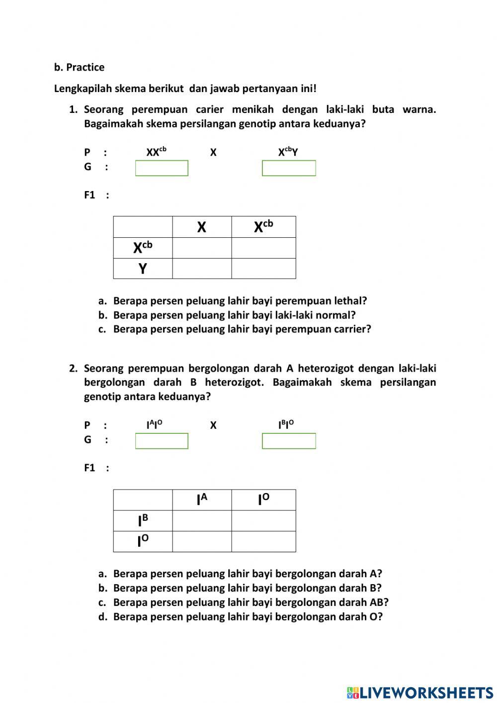 Mendel Law II and Human Heredity