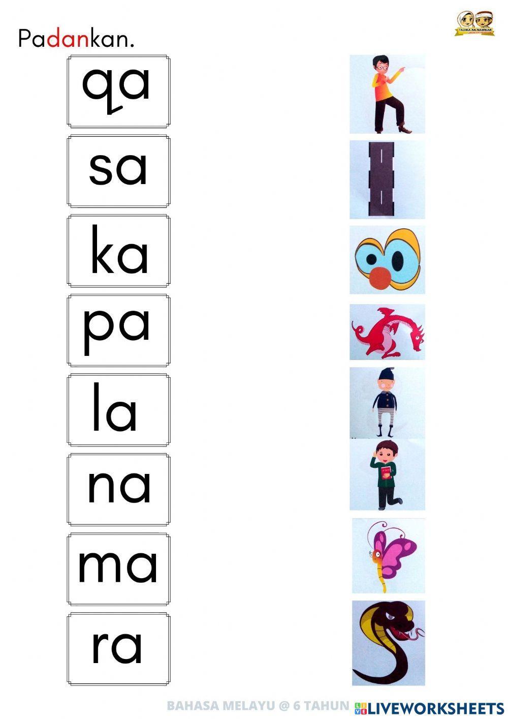 Bm : suku kata terbuka 2 ( 6thn)