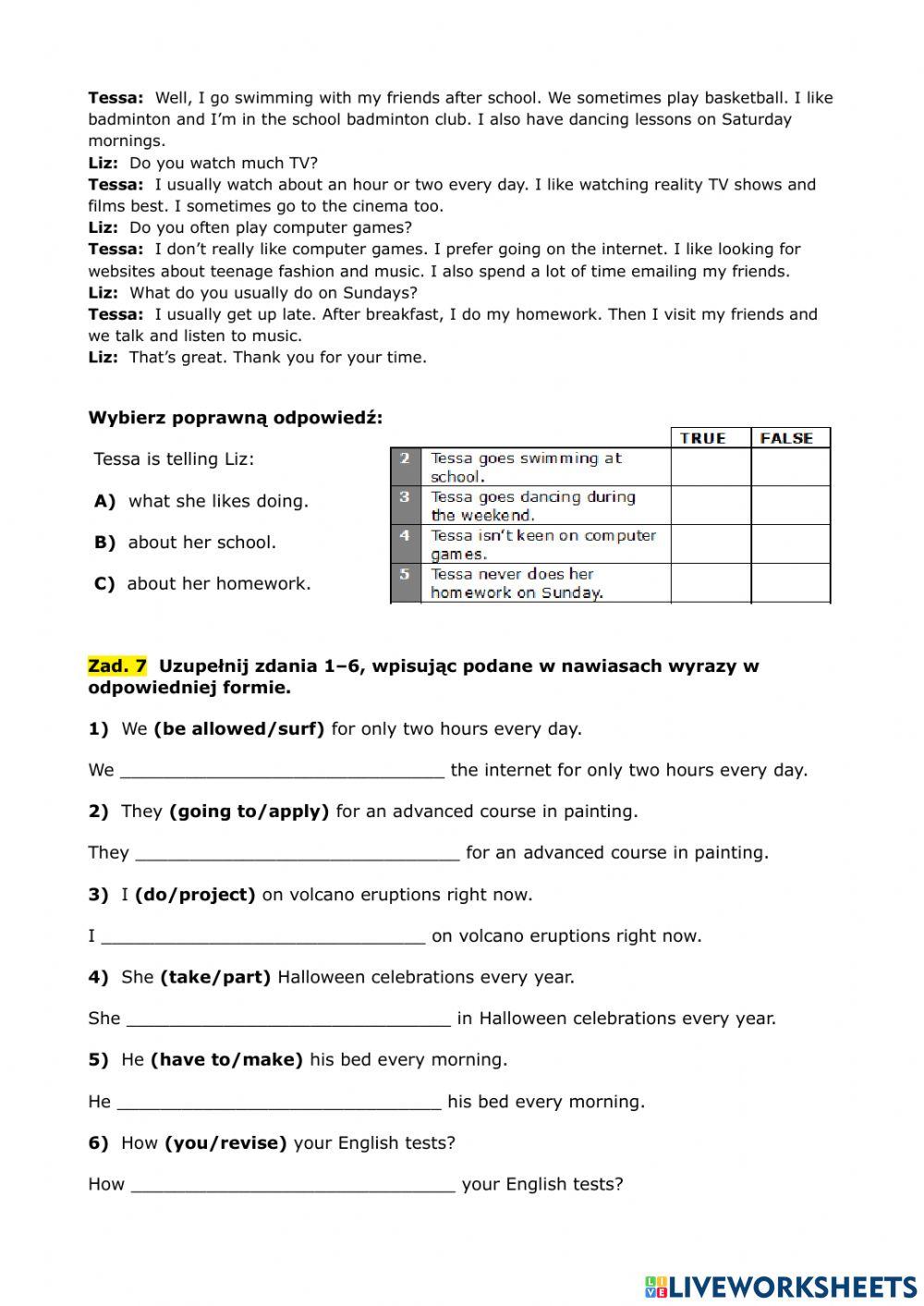 Test kumulatywny units 1-4