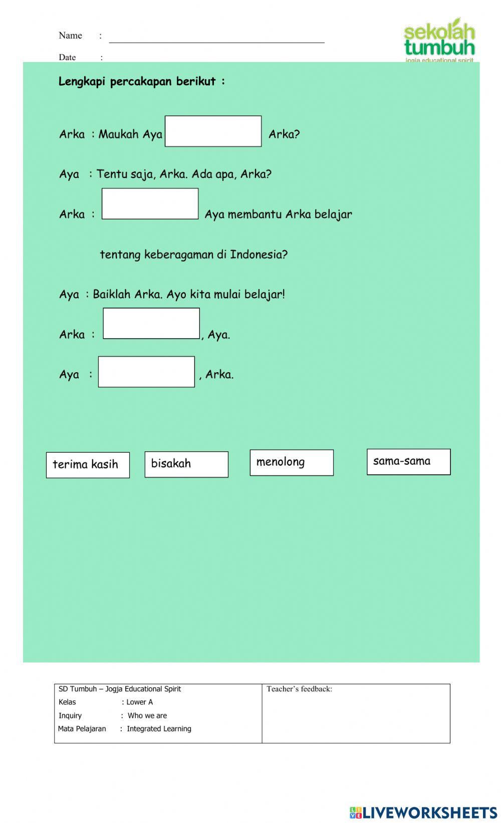 IL-Memahami kalimat ungkapan dan keberagaman Indonesia-Menjodohkan