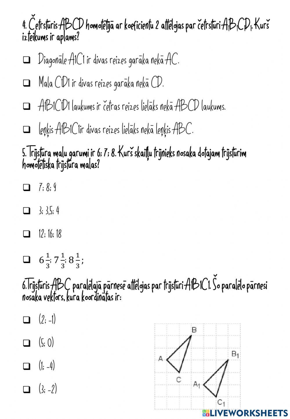 Ģeometriskie pārveidojumi