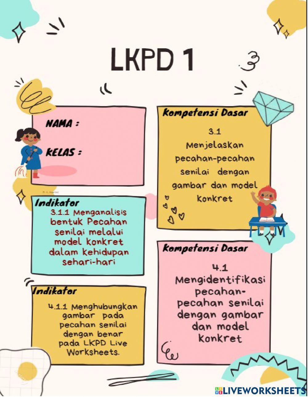 Lkpd pecahan senilai kelas iv sd