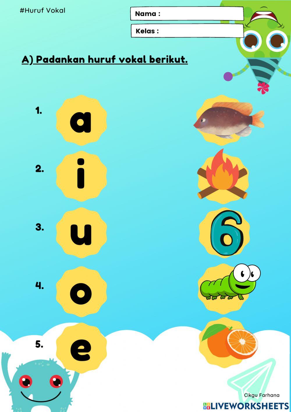 Huruf Vokal & Huruf Kecil