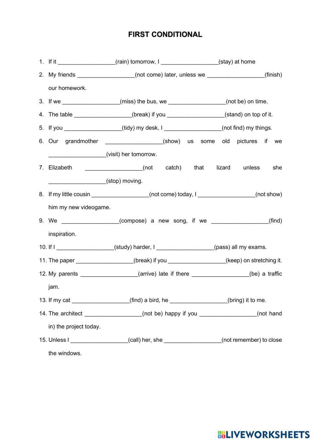 Conditionals (0,1,2,3)