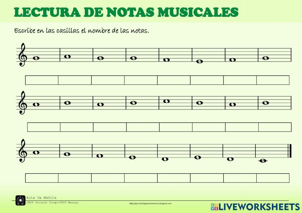 Lectura de notas