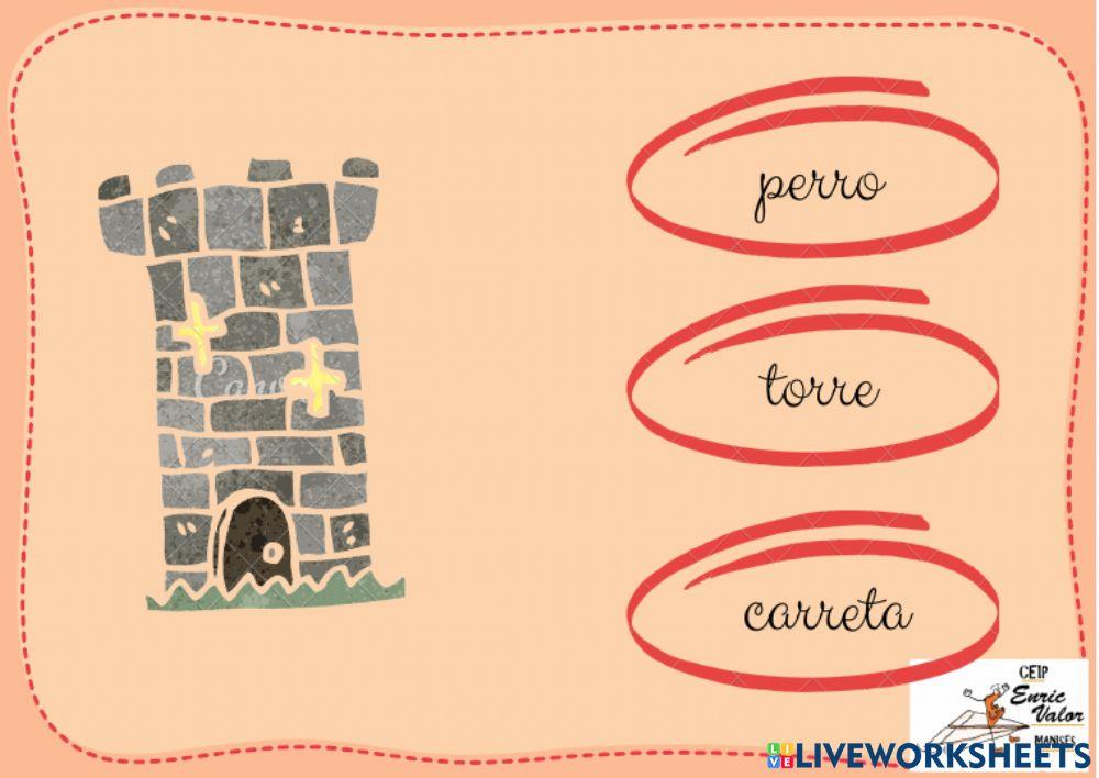 Elige LA PALABRA ADECUADA R RR